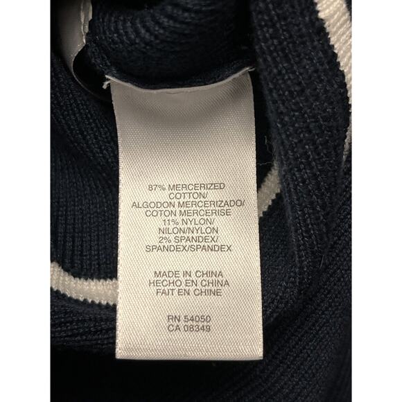 Jones New York Jacket Women Large Navy Blue Sailor Nautical Button front - Picture 5 of 7